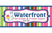 Waterfront ice cream and frozen yogurt logo