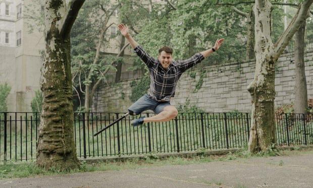 Evan Ruggiero: ‘With a real foot you’ve got a heel and toe; with a peg, you just have one point.’ Photograph: Daniel Dorsa/The Guardian