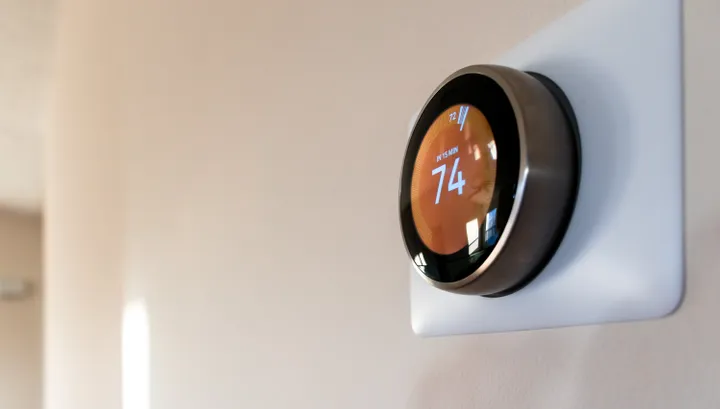 Picture of a smart thermostat.