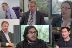 Picture collage of different disabled people who have made a series of videos on building disability confidence.