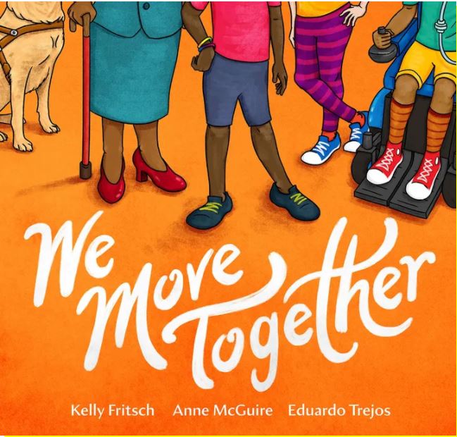 Picture of the front side of the book called "We move together".