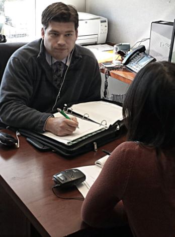 Picture Of Justin in his office.