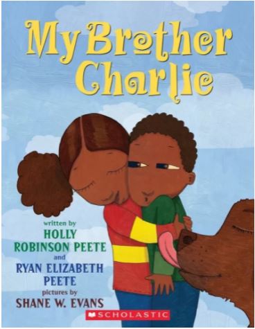 Book cover from the book named "My Brother Charlie" written by Holly Robinson Peete and Ryan Elizabeth Peete.