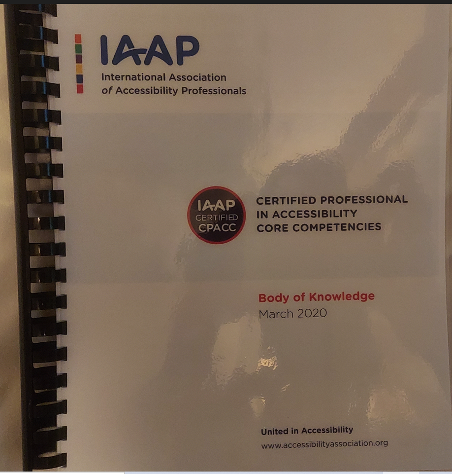 lAAP International Association of Accessibility Professionals.