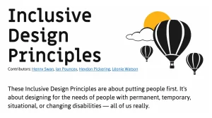 Inclusive Design Principles.