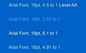 Arial fonts.