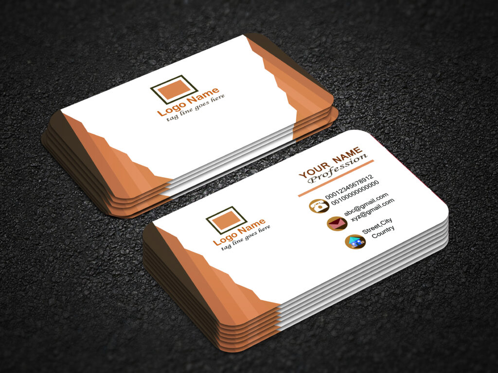 Stack of business cards.